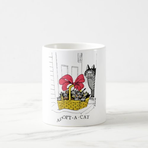 VINTAGE 80s B KLIBAN ADOPT A CAT Coffee Mug