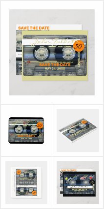 Vintage 80s Cassette Audio tape for Birthday Party