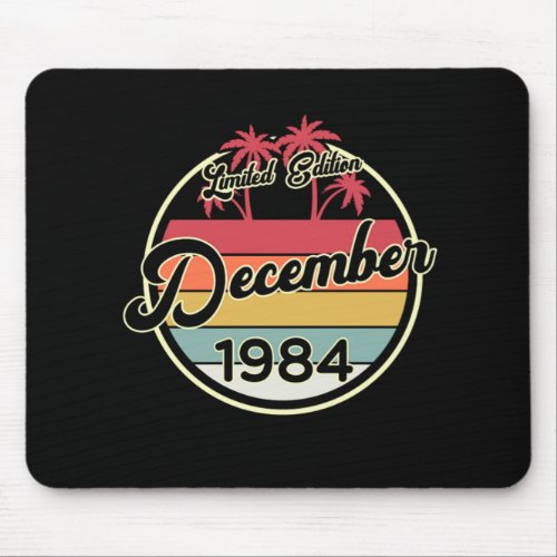 Vintage 80s December 1984 35th Birthday Gift Idea Mouse Pad