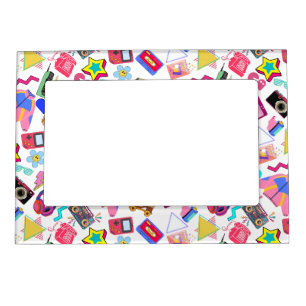 Vintage 80's Pattern 01.w Black BG Magnetic Frame