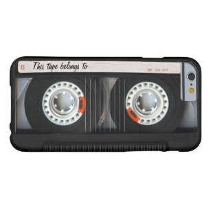 Vintage 80s Retro Music Cassette Tape Customizable Barely There iPhone 6 Case