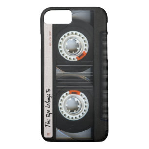 Vintage 80s Retro Music Cassette Tape Customizable iPhone 8/7 Case