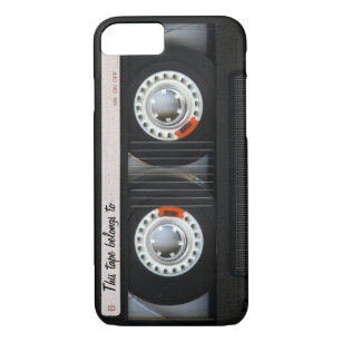 Vintage 80s Retro Music Cassette Tape Customizable iPhone 8/7 Case
