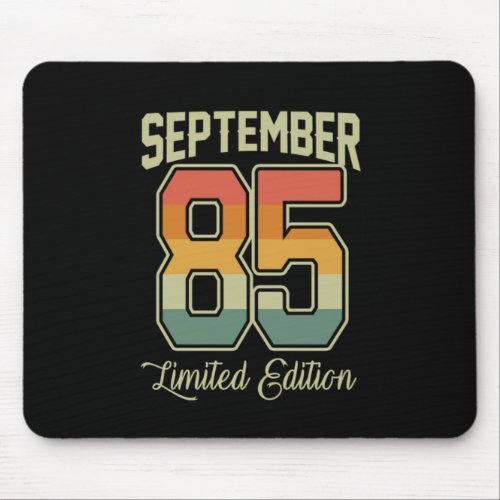 Vintage 80s September 1985 35th Birthday Gift Idea Mouse Pad