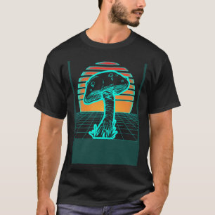 Vintage 80s Style Fungi Mycology Mushroom Hunter T-Shirt