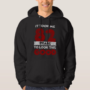 Vintage 82 Years Old Funny 82nd Birthday Gift Hoodie