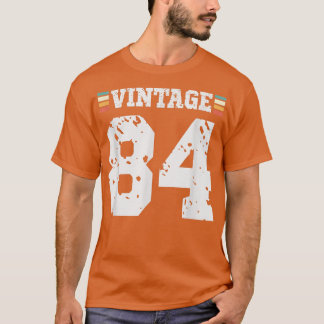 Vintage 84 Year Old Happy 84th Birthday Fun Sports T-Shirt