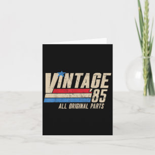 Vintage 85 Retro 40th Birthday 1985 Dad 40 For Men Card