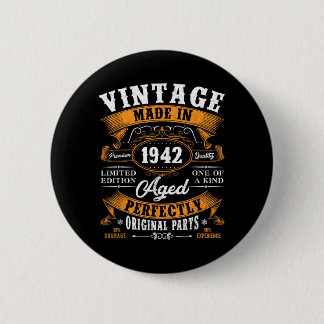 Vintage 85th Birthday Gifts Men Women Funny 1942 Button