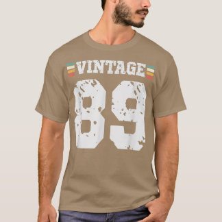 Vintage 89 Year Old Happy 89th Birthday Fun Sports T-Shirt