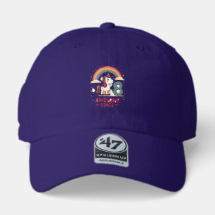 Vintage 8 Awesome Since 2018 Unicorn Birthday Rain 47 Brand Hat