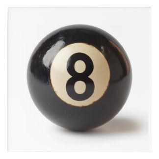 Vintage 8 ball pool acrylic print