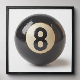 Vintage 8 ball pool peel and stick photo tile