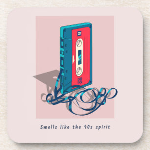 Vintage ’90s Cassette Tape Beverage Coaster