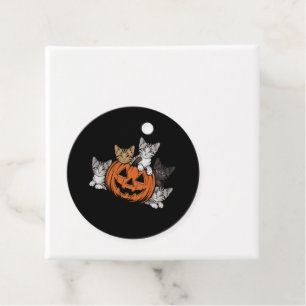 Vintage 90s Cat Halloween Retro Spooky Season Favor Tags