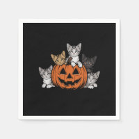Vintage 90s Cat Halloween Retro Spooky Season