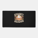 Vintage 90s Cat Pumpkin Halloween Retro Floral Spo Desk Mat
