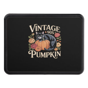 Vintage 90s Cat Pumpkin Halloween Retro Floral Spo Hitch Cover