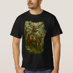 Vintage 90s Deer Graphic Retro Grunge Faded Hunter T-Shirt