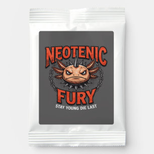 Vintage 90s Heavy Metal Axolotl Band Tour Parody Margarita Drink Mix