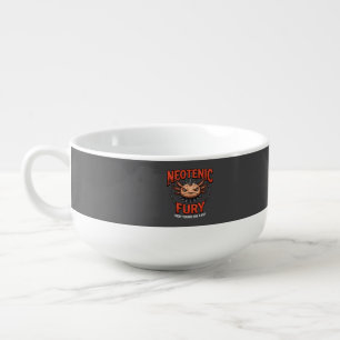 Vintage 90s Heavy Metal Axolotl Band Tour Parody Soup Mug
