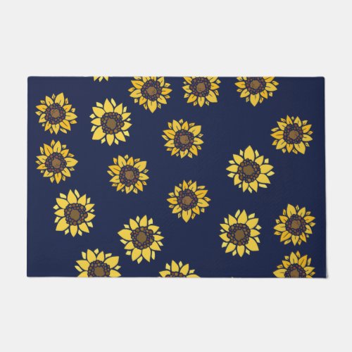 Vintage 90s Sunflower Sunflower art retro  Doormat
