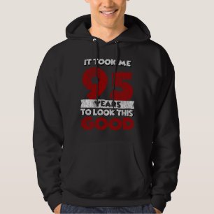 Vintage 95 Years Old Funny 95th Birthday Gift Hoodie