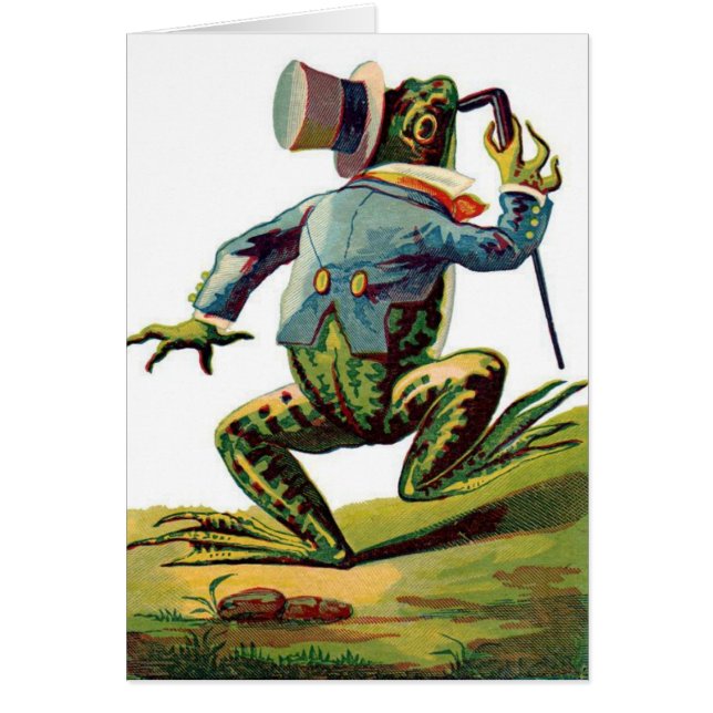 Vintage -  A Dapper Frog, Cards (Front)