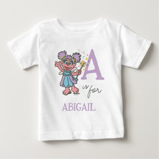 Vintage - A is for Abby | Add Your Name Baby T-Shirt