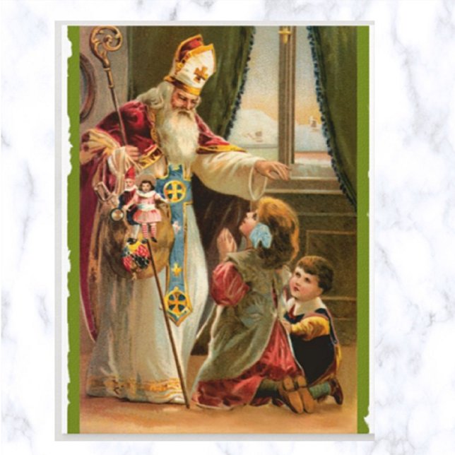 Vintage A Visit From St Nick Postcard (Creator Uploaded)