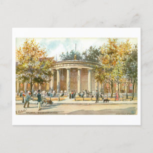 Vintage Aachen Germany Elisenbrunnen Postcard