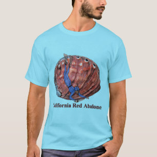 Vintage Abalone Shell with a Freediving Diver URM T-Shirt