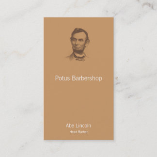 Vintage Abraham Lincoln Portrait Business Card