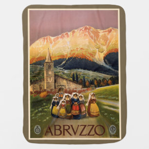 Vintage Abrvzzo Italy baby blanket