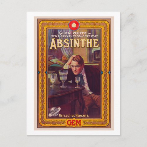 Vintage Absinthe Postcard