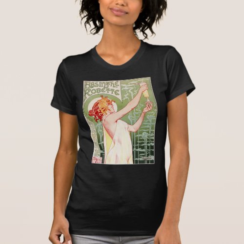 Vintage Absinthe Robette Ad Art Nouveau T_Shirt