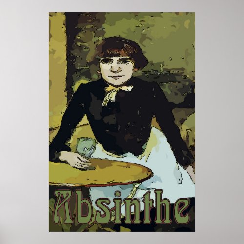 Vintage Absinthe Woman Poster