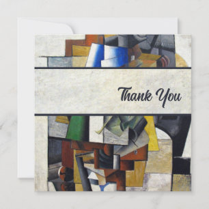 Vintage Abstract 1913 Thank You Note Card