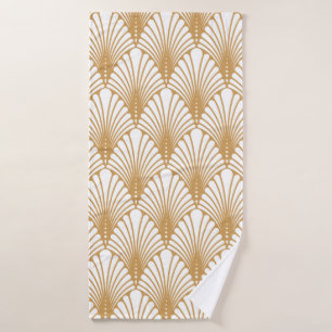 vintage abstract arabesque seamless pattern. Geome Bath Towel
