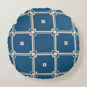 Vintage abstract background. Decorative wallpaper Round Pillow