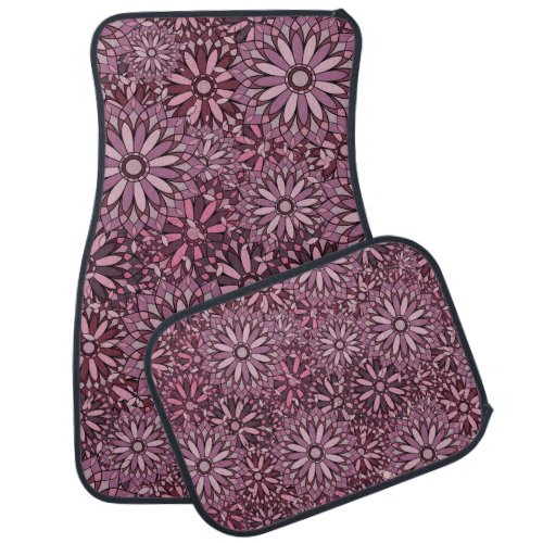 Vintage abstract background Mandala style seamle Car Floor Mat