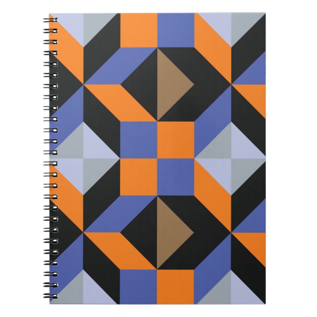 Vintage abstract background notebook (Front)