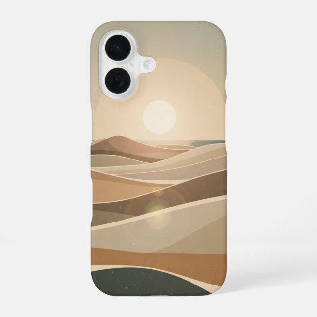 Vintage Abstract Beach iPhone Case (Back)