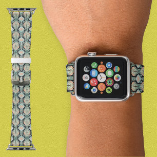 Vintage Abstract Botanical Art Nouveau Pattern Apple Watch Band