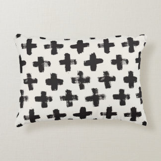 Vintage Abstract Brush Strokes Background Accent Pillow