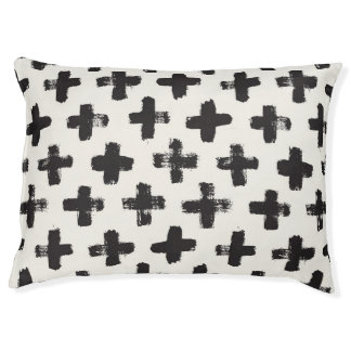 Vintage Abstract Brush Strokes Background Pet Bed