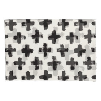 Vintage Abstract Brush Strokes Background Pillow Case