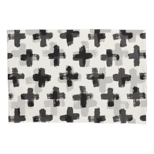 Vintage Abstract Brush Strokes Background Pillow Case (Front)