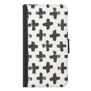 Vintage Abstract Brush Strokes Background Samsung Galaxy S5 Wallet Case