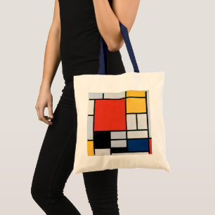 Vintage Abstract Composition by Piet Mondrian Tote Bag